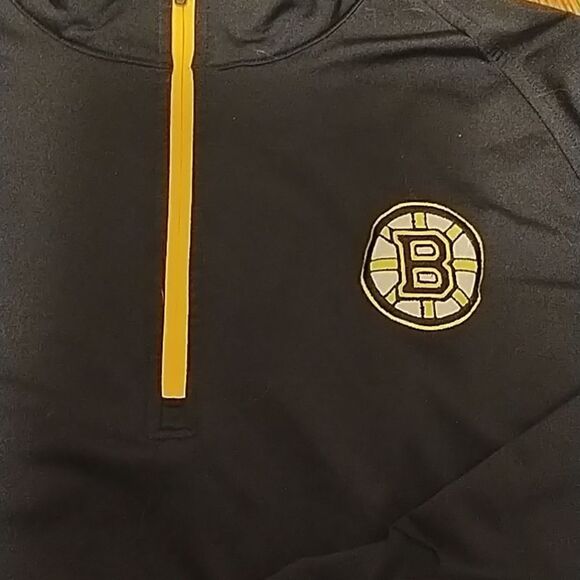 Boston Bruins Bud Light 1/4 zip  pullover Size L - Picture 5 of 8